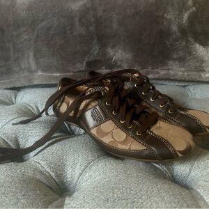 Coach Brown and Tan Sneakers